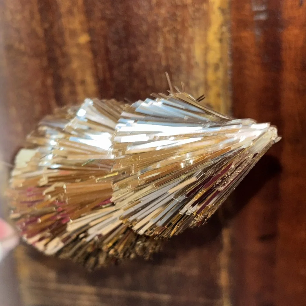 Gold Tinsel Tree Picks Set of 18 Gold Christmas Trees Pics Gold Tinsel Floral